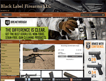 Tablet Screenshot of blacklabelfirearms.us